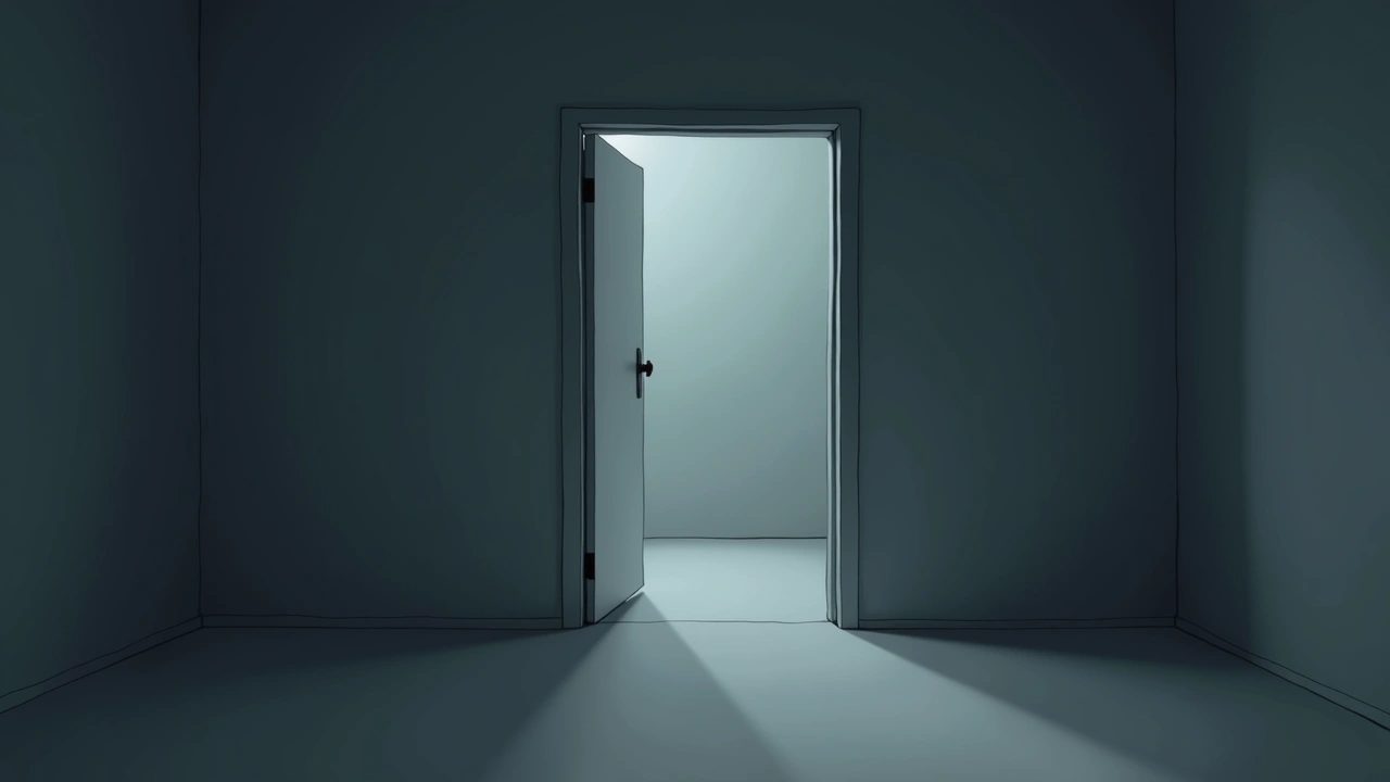 Illustration: An empty room inside a house.
