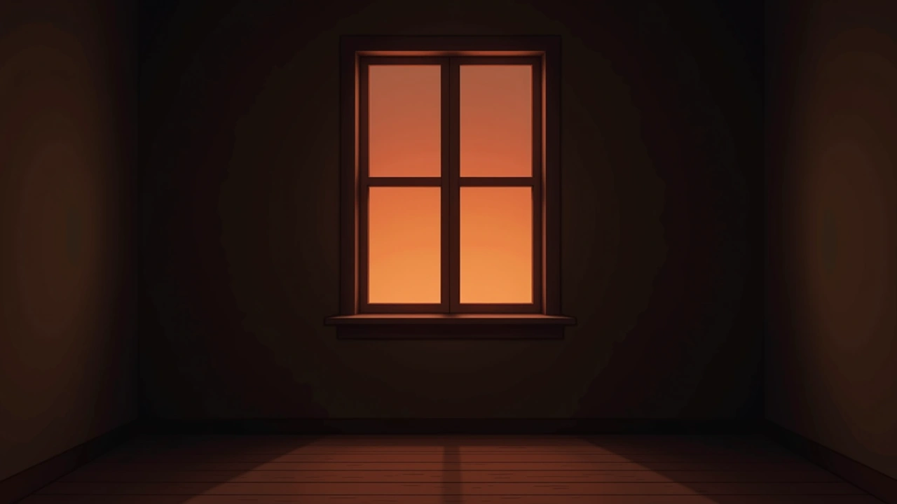 Illustration: A window in an empty room.