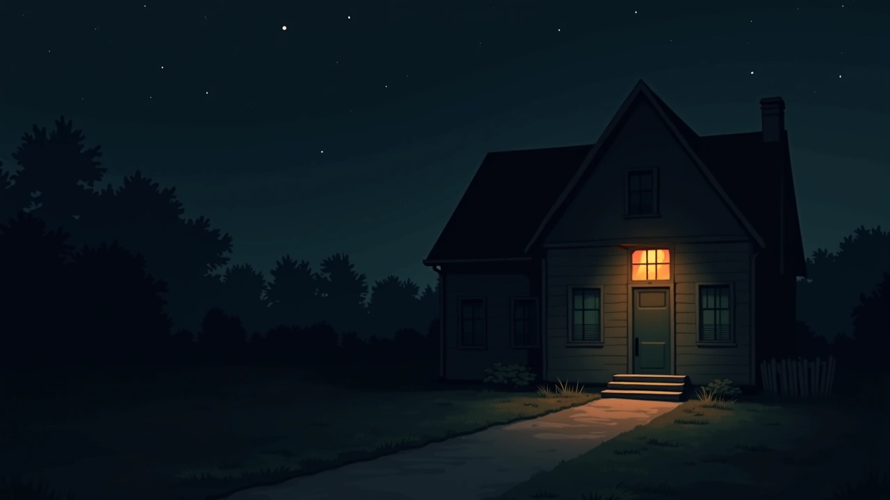 Illustration: the exterior of a house.
