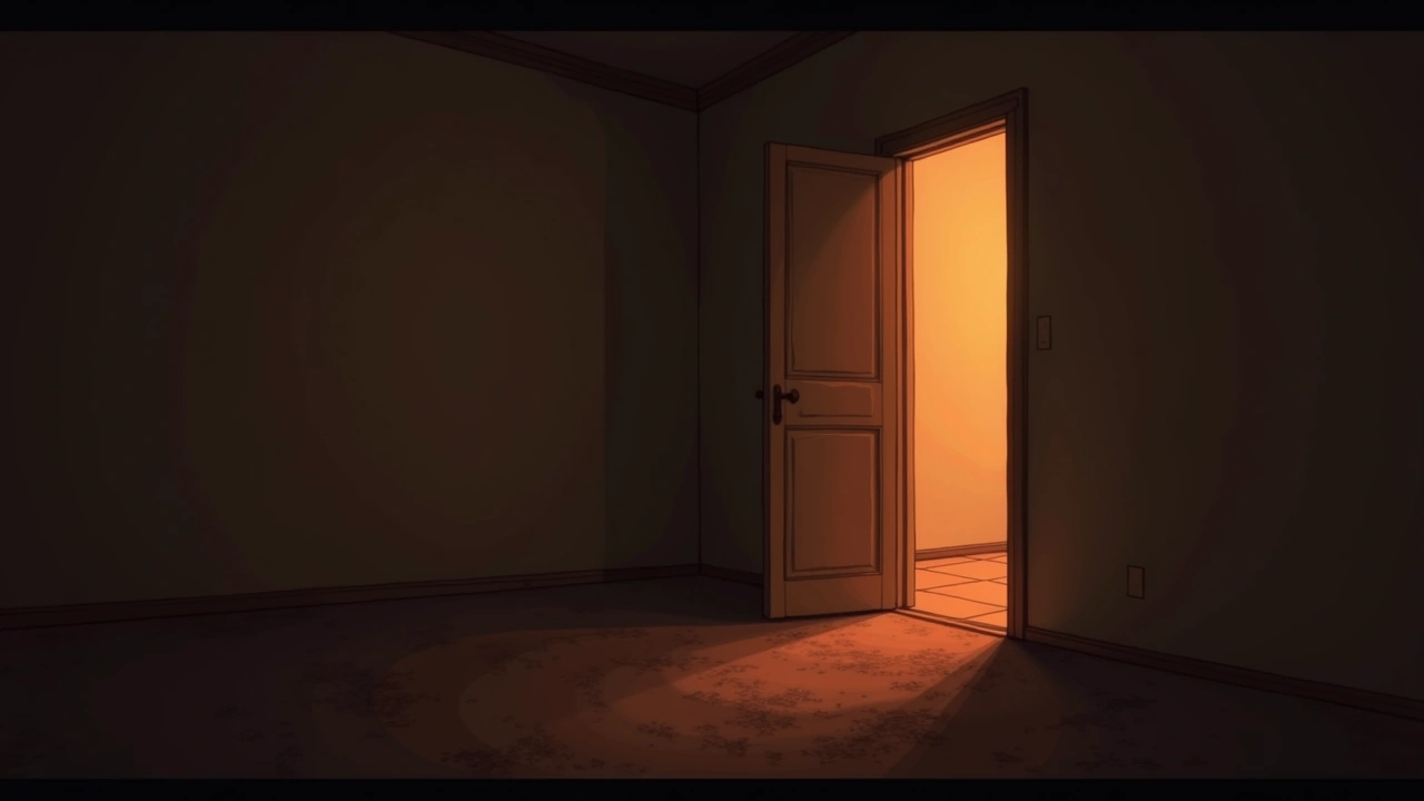 Illustration: An empty room inside a house.
