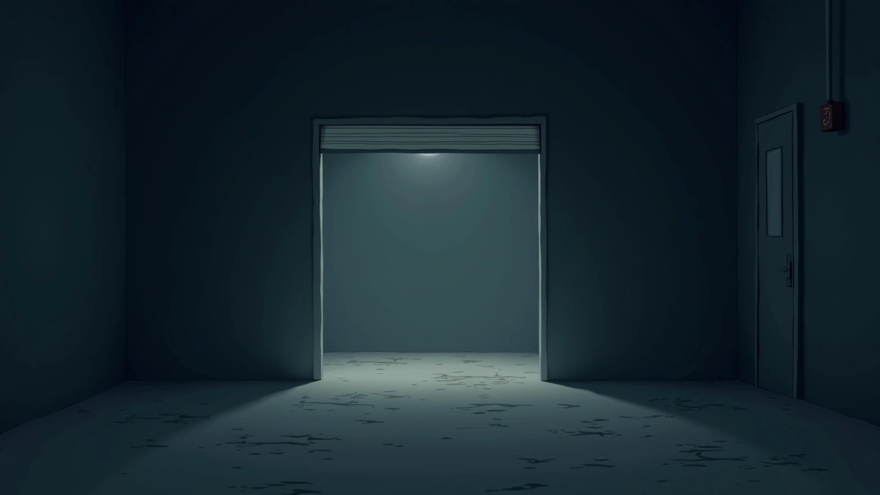 Illustration: An empty garage.