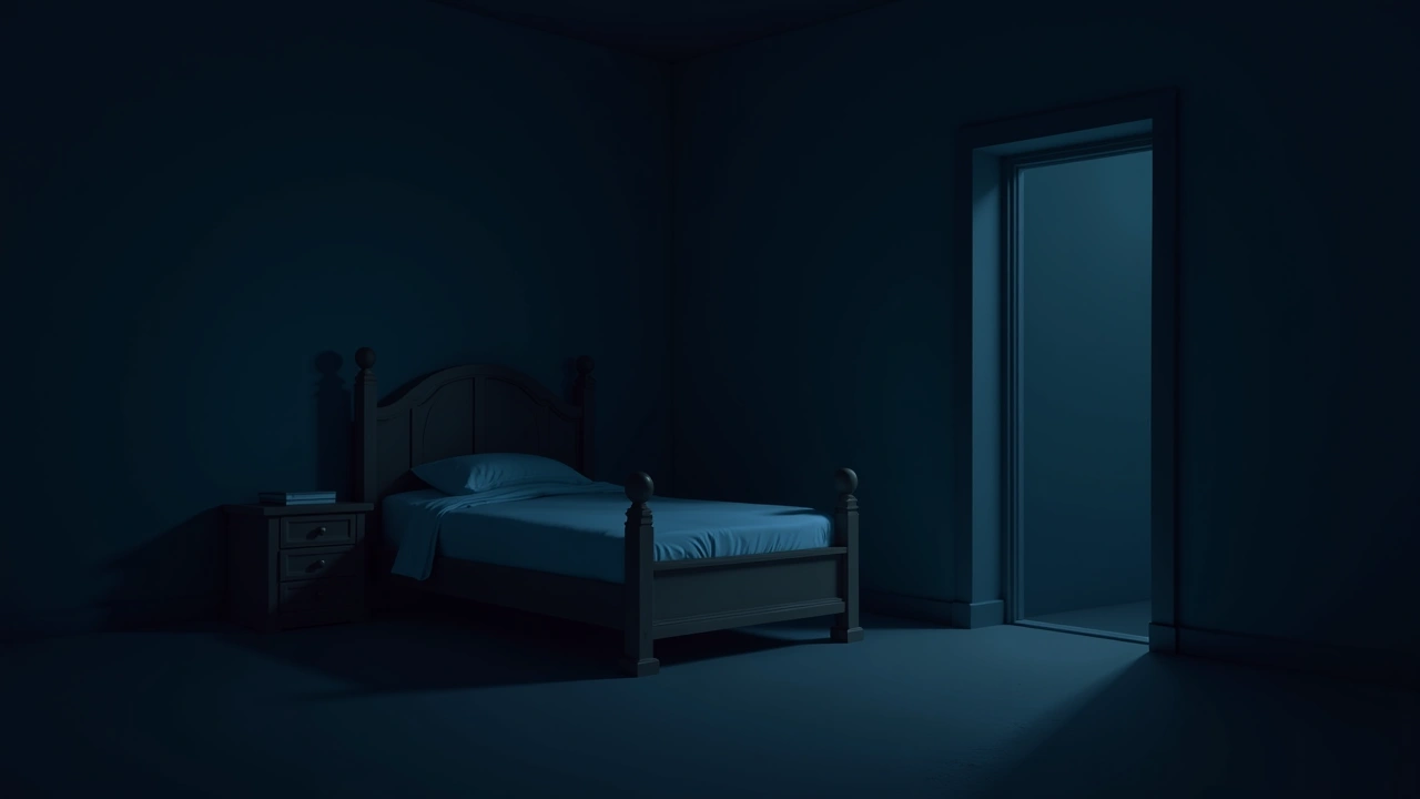 Illustration: a bedroom.