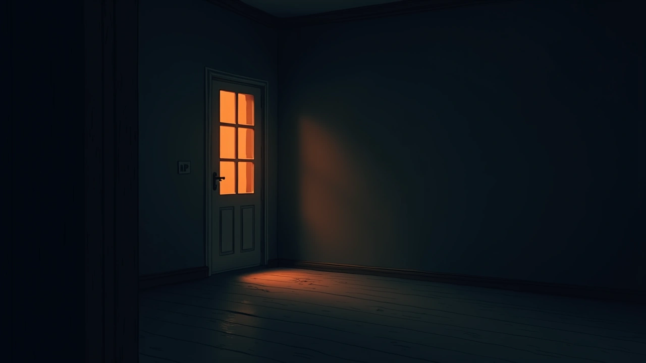 Illustration: An empty room inside a house.