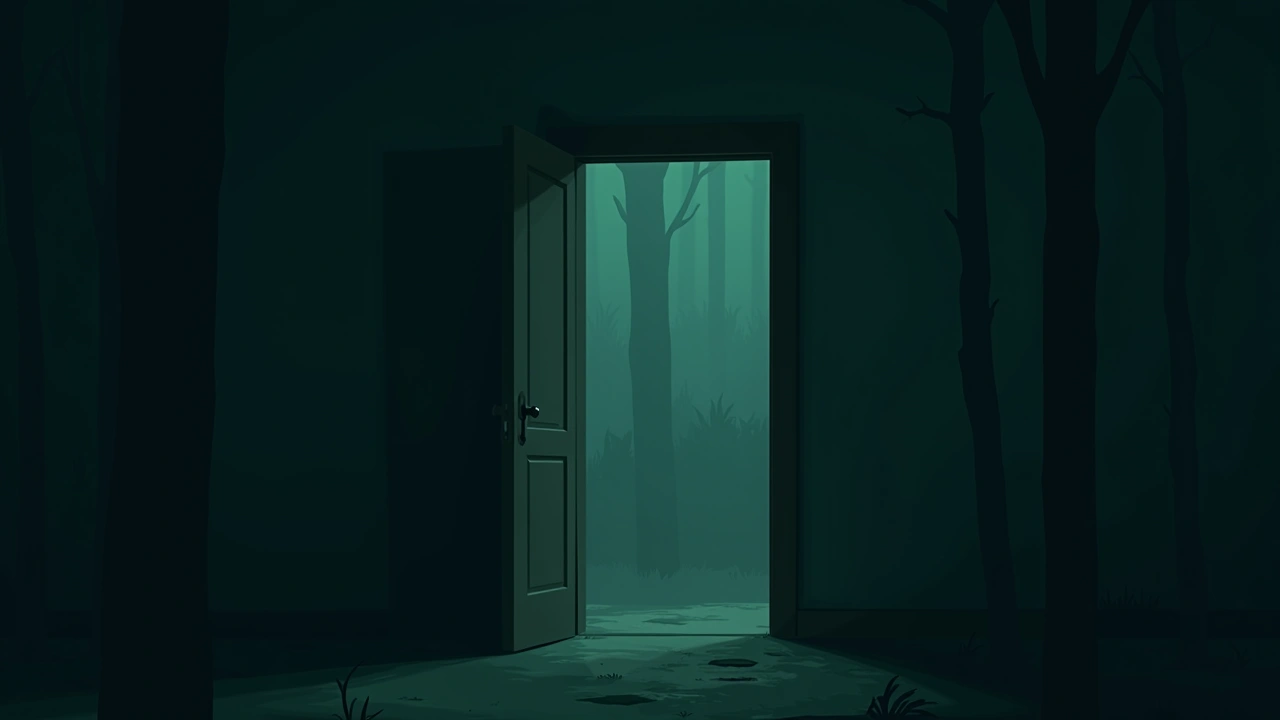 Illustration: An empty room inside a house.
