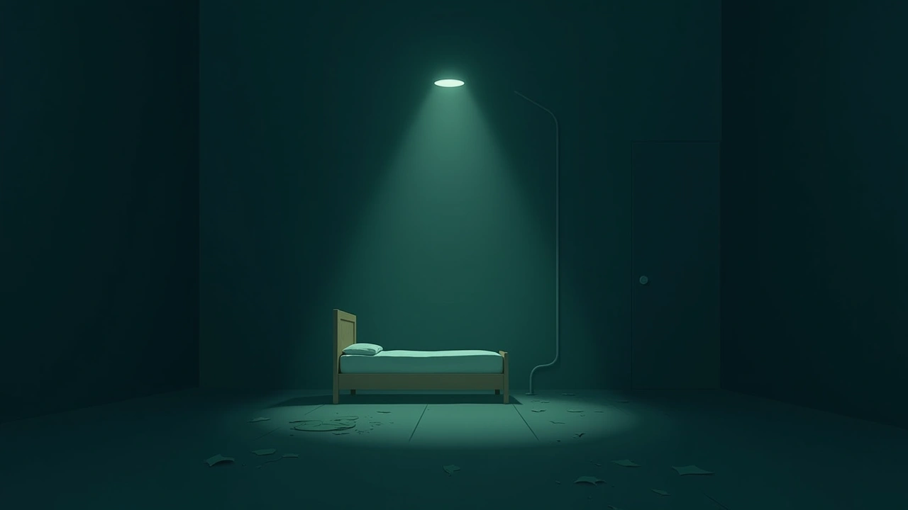 Illustration: a bedroom.
