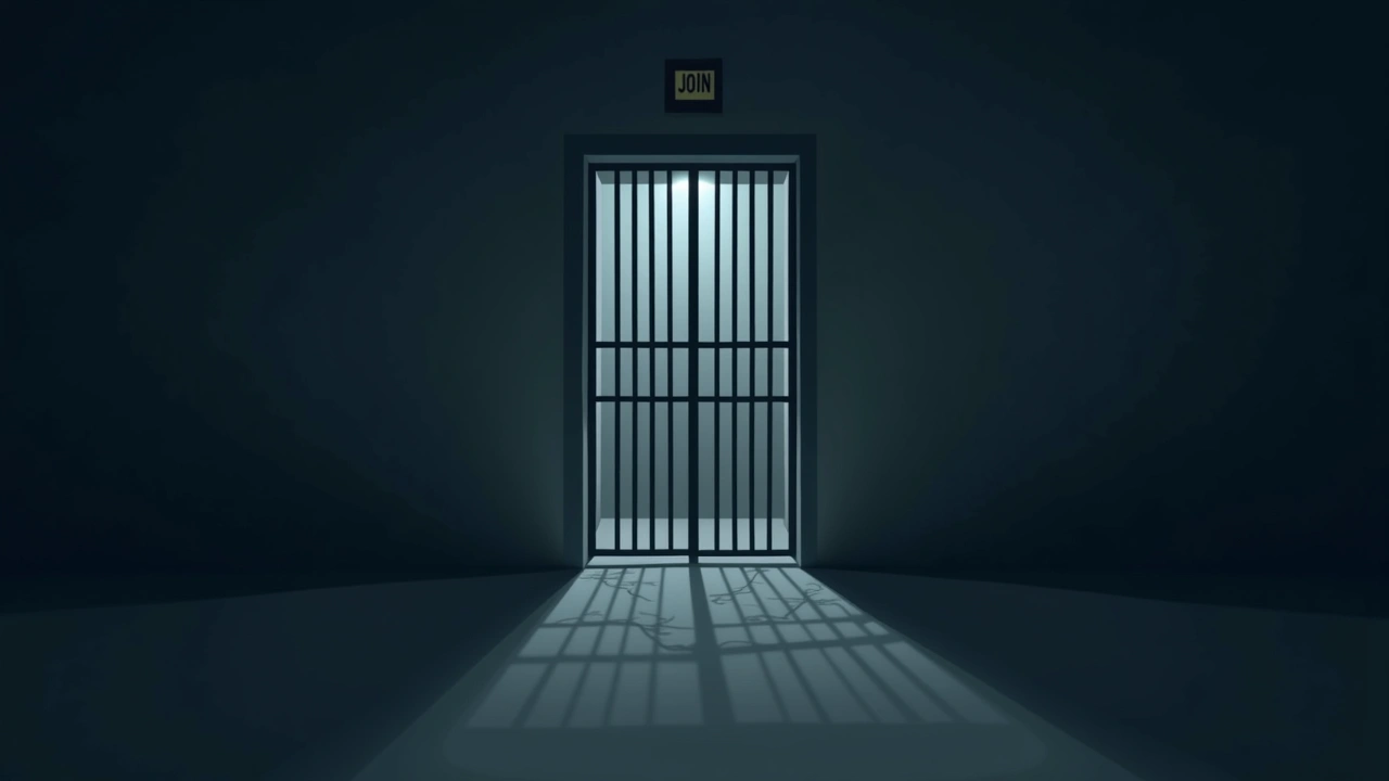 Illustration: An empty jail cell.