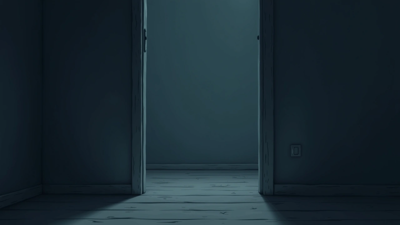 Illustration: An empty room inside a house.