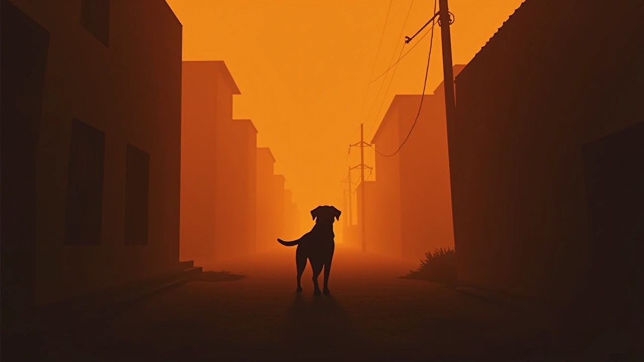 Illustration: A soft, hazy silhouette of a dog in warm light, like an old photograph.