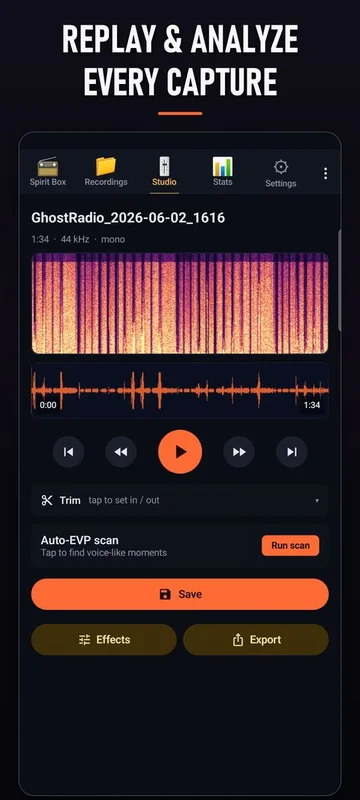 Ghost Hunting Radio Spirit Box screenshot 2